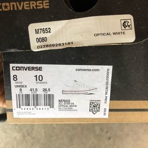 White Low Top Converse